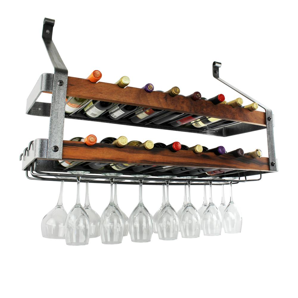 Enclume Signature 36 In 16 Bottles Bookshelf Double Wine Rack