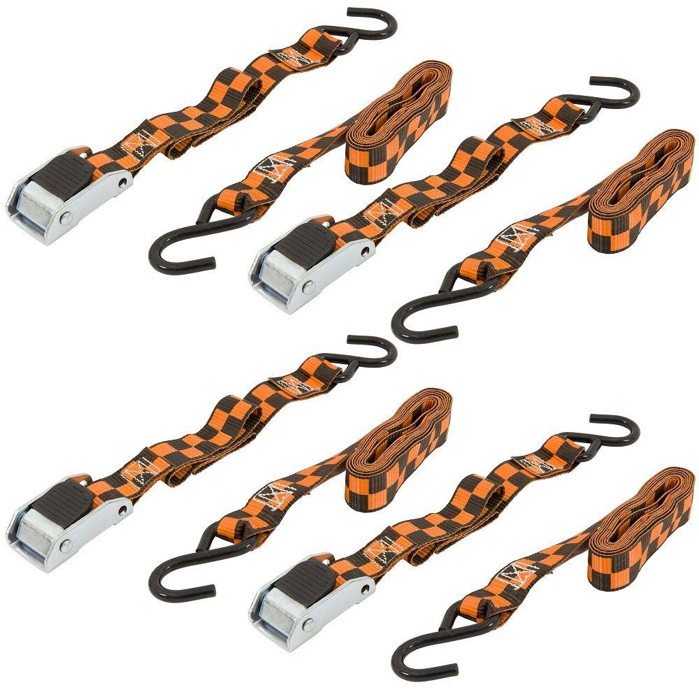 HDX 16 ft. x 11/4 in. Ratchet TieDowns (4Pack)48060612 The Home
