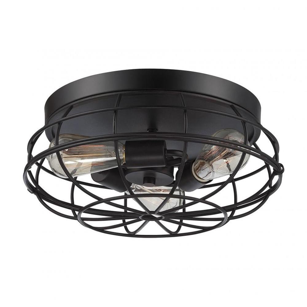 Illumine Mendoza 3 Light English Bronze Flush Mount Cli Sh0249747 Illumine Mendoza 3 Light English Bronze