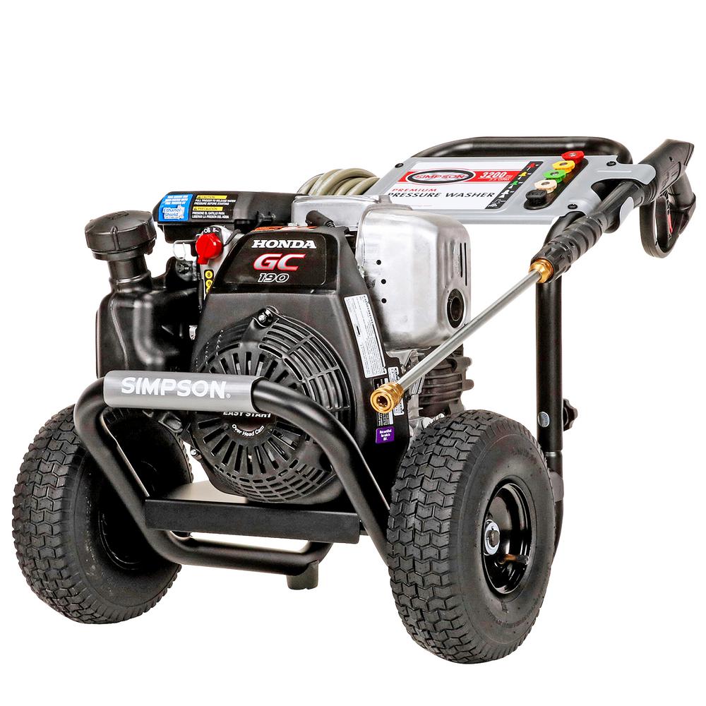 Simpson Megashot Msh3125 S 3200 Psi At 2 5 Gpm Honda Gc190 Cold Water Pressure Washer 60551 The Home Depot