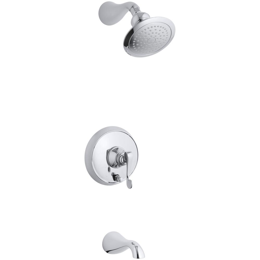 KOHLER Revival 1Handle Tub and Shower Faucet Trim in Polished Chrome