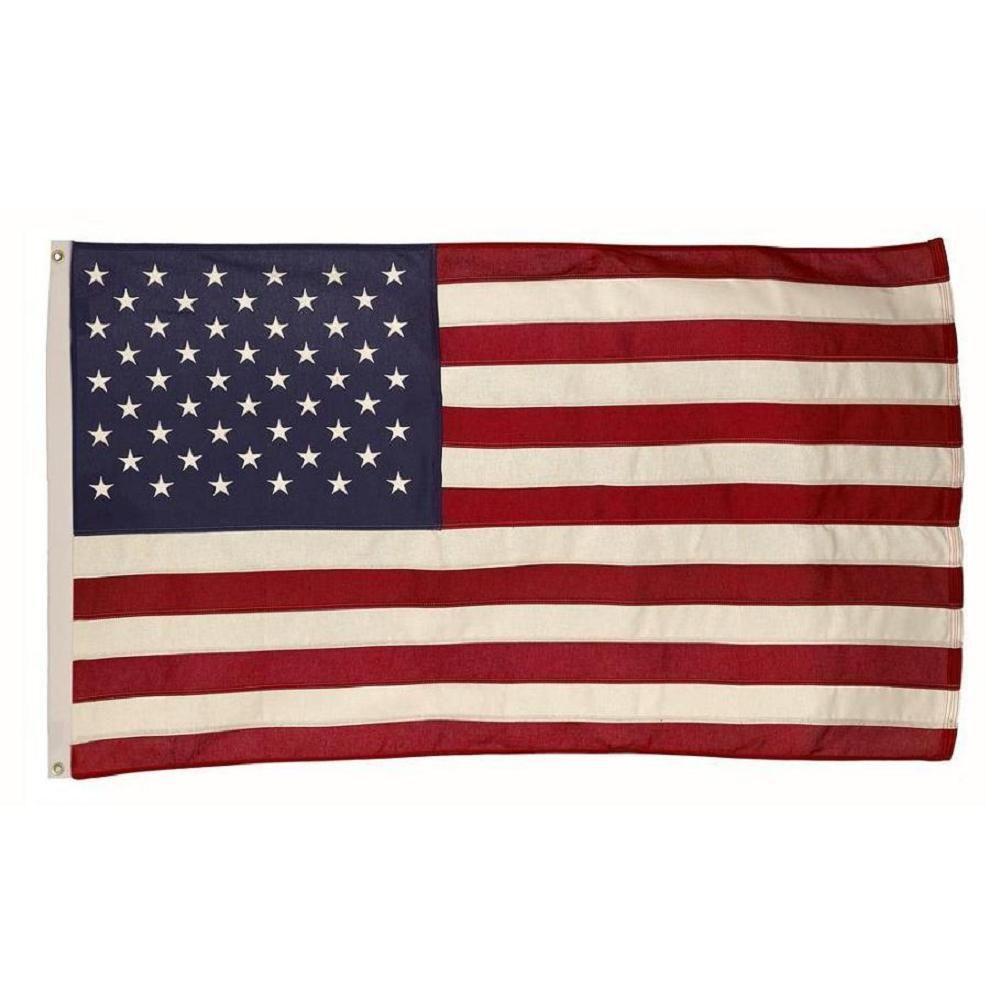 Valley Forge Flag 4 Ft X 6 Ft Cotton U S Flag Usb4 The Home Depot