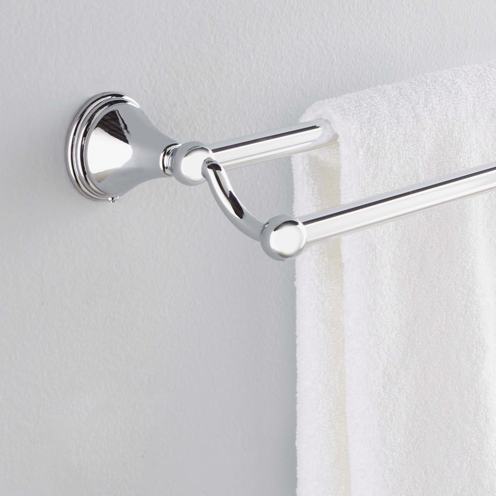 Chrome Moen DN8422CH Preston 24-Inch Bathroom Double Towel Bar