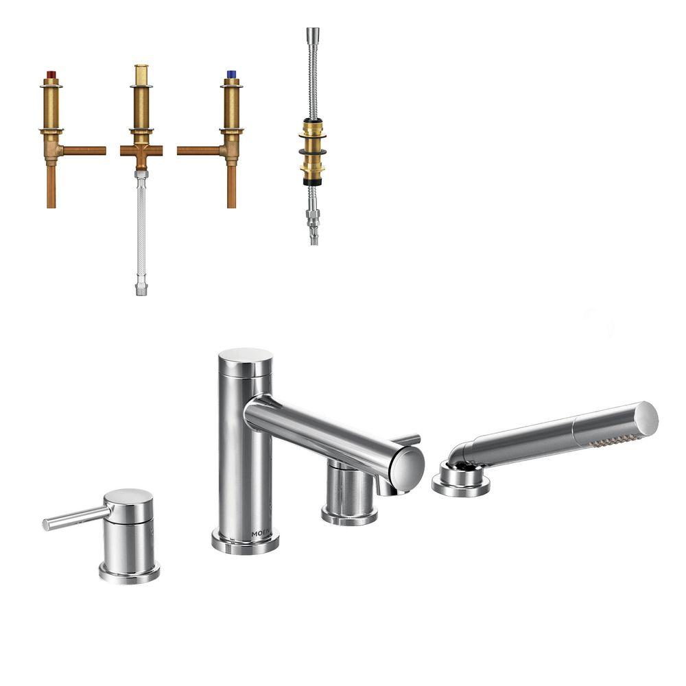 Chrome - Low Arc - MOEN - Roman Tub Faucets - Bathtub Faucets - The ... Chrome - Low Arc - MOEN - Roman Tub Faucets - Bathtub Faucets - The ...