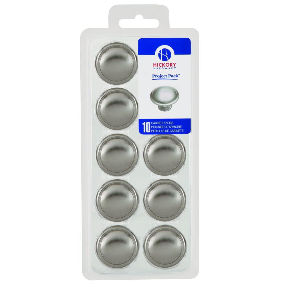 Hickory Hardware Project Pack 13/8 in. Conquest Satin Nickel