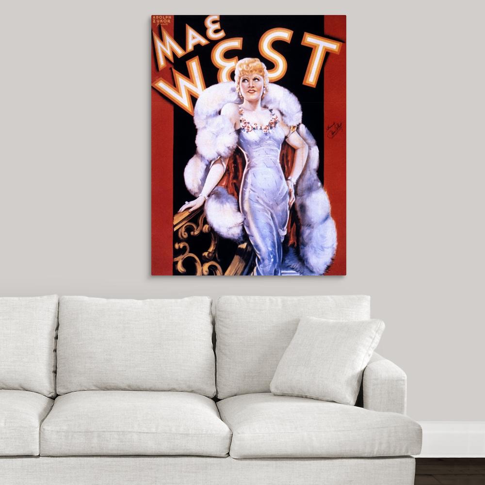 Greatbigcanvas Mae West Poster By The Granger Collection Canvas