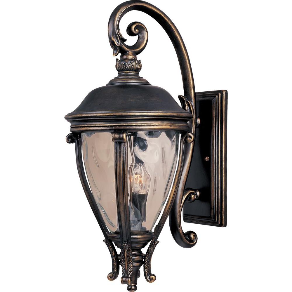 Maxim Lighting Camden Vivex 3 Light Golden Bronze Outdoor Wall Lantern Sconce Maxim Lighting Camden Vivex 3 Light Golden Bronze Outdoor Wall Lantern Sconce
