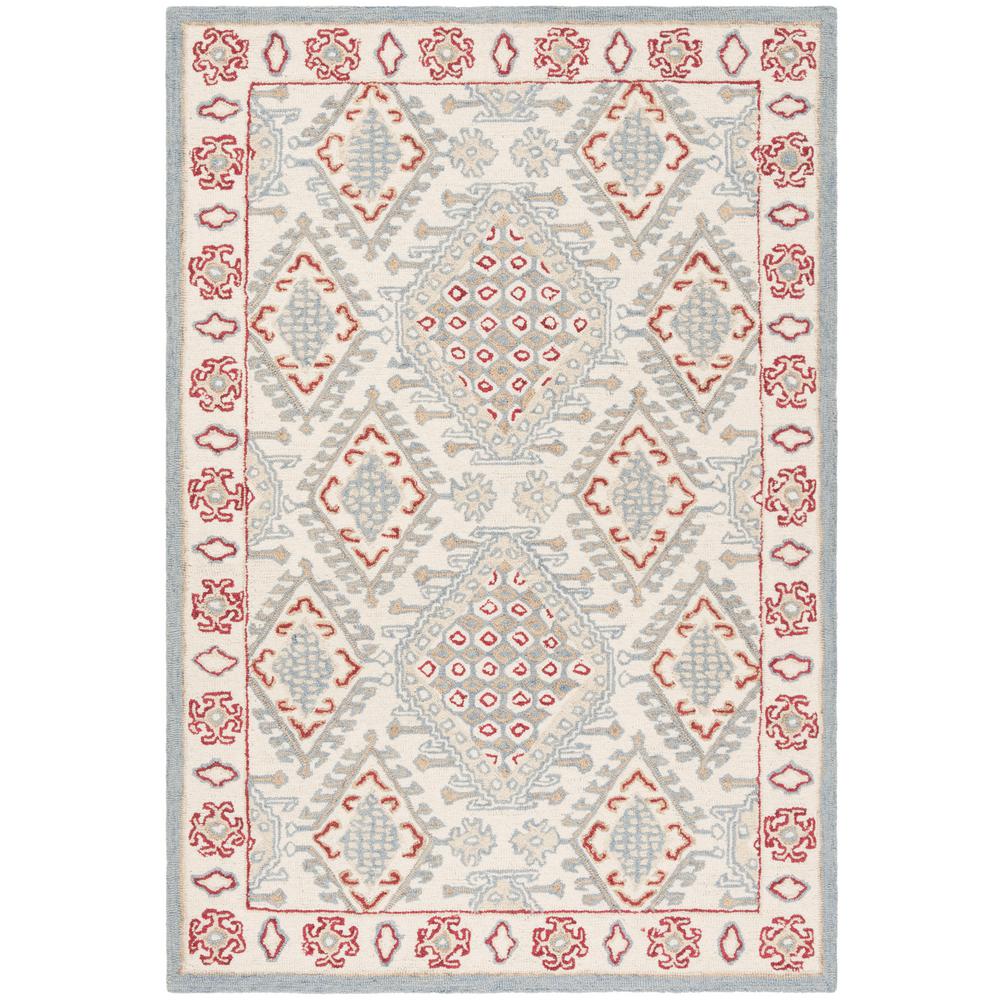 Safavieh Micro Loop Ivory Red 4 Ft X 6 Area Rug - Safavieh Ivory And Red Area Rug Safavieh Micro Loop Ivory Red 4 Ft X 6 Area Rug - Safavieh Ivory And Red Area Rug