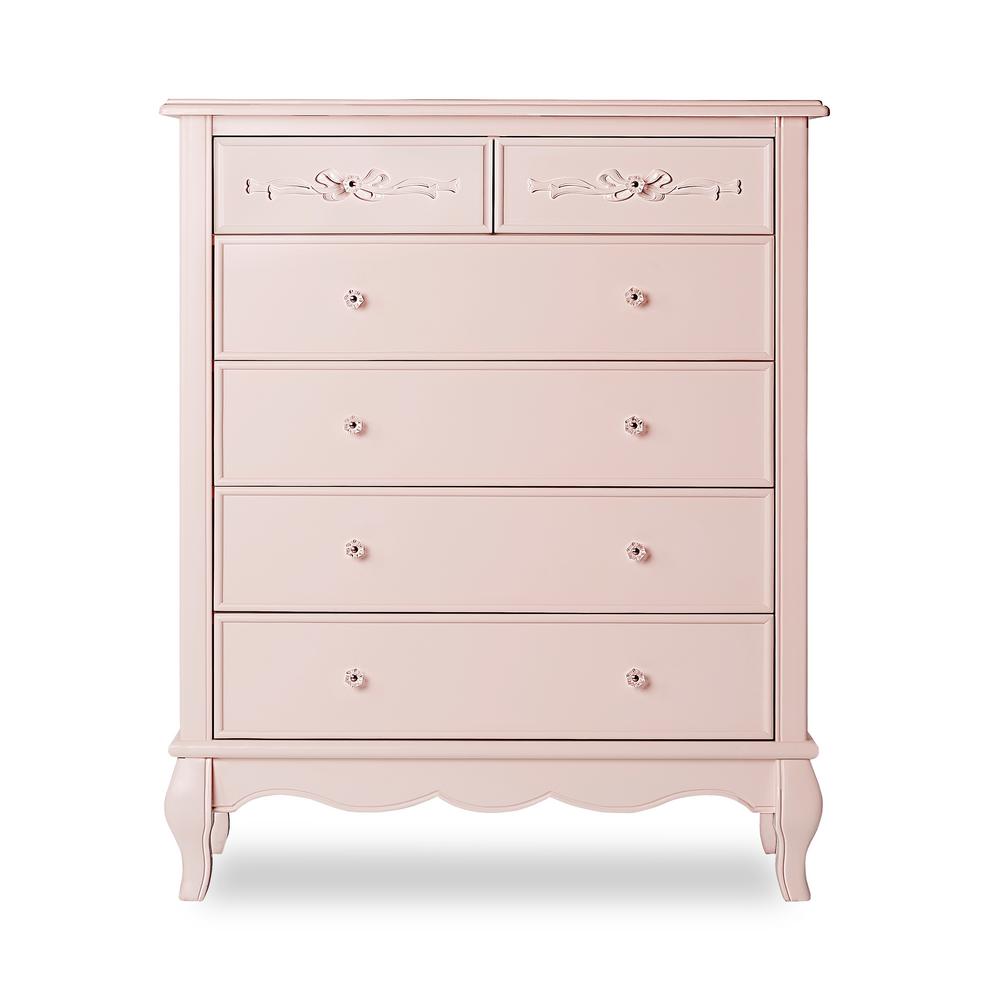 pink baby dresser