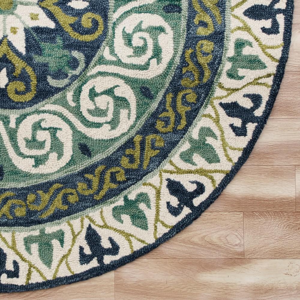 Lr Home Vibrance Blue Green 7 Ft Round Geometric Medallion Wool Area Rug Vibra03567ivu70rd The Depot - Blue Green Wool Area Rug Lr Home Vibrance Blue Green 7 Ft Round Geometric Medallion Wool Area Rug Vibra03567ivu70rd The Depot - Blue Green Wool Area Rug