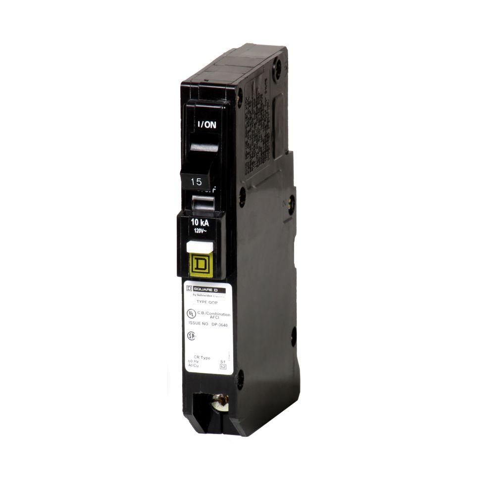 Square D by Schneider Electric QOB115CP 15-Amp Single-Pole Bolt-On Circuit Breaker
