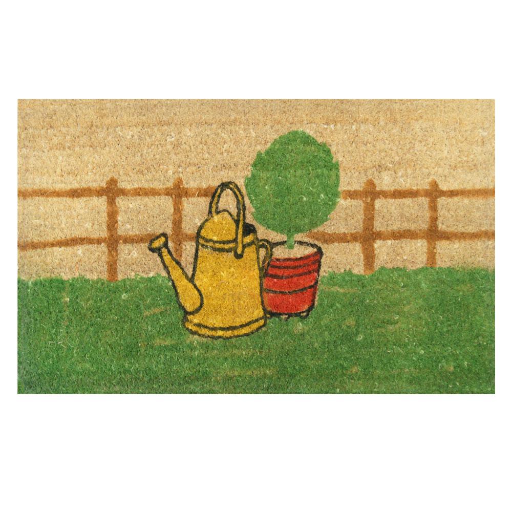 Rubber Cal Herb Garden 18 In X 30 In Coir Entrance Mat 10 102