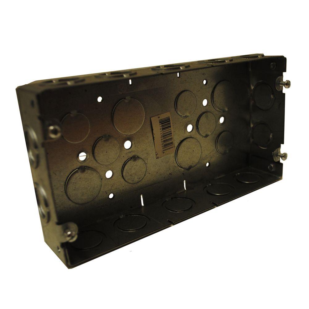 113/16 in. Deep MultiGang Welded Switch Box SilverY8SB4 The