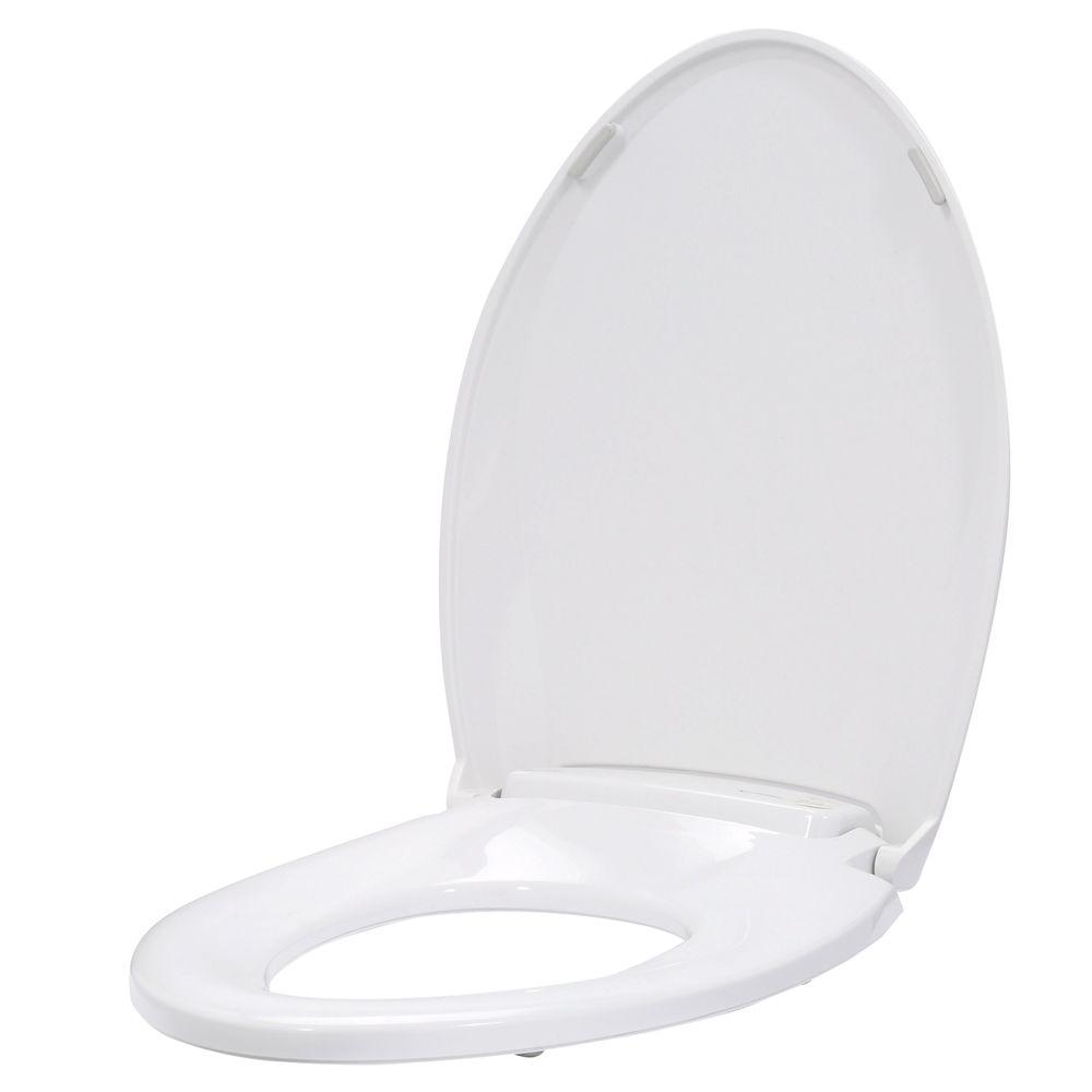 Brondell LumaWarm Heated Nightlight Elongated Closed Front Toilet Seat