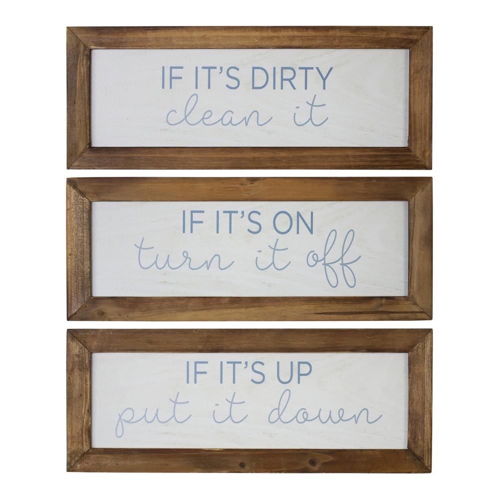 Stratton Home Decor House Humor Wall Decor Set Of 3 S33520 The Home Depot