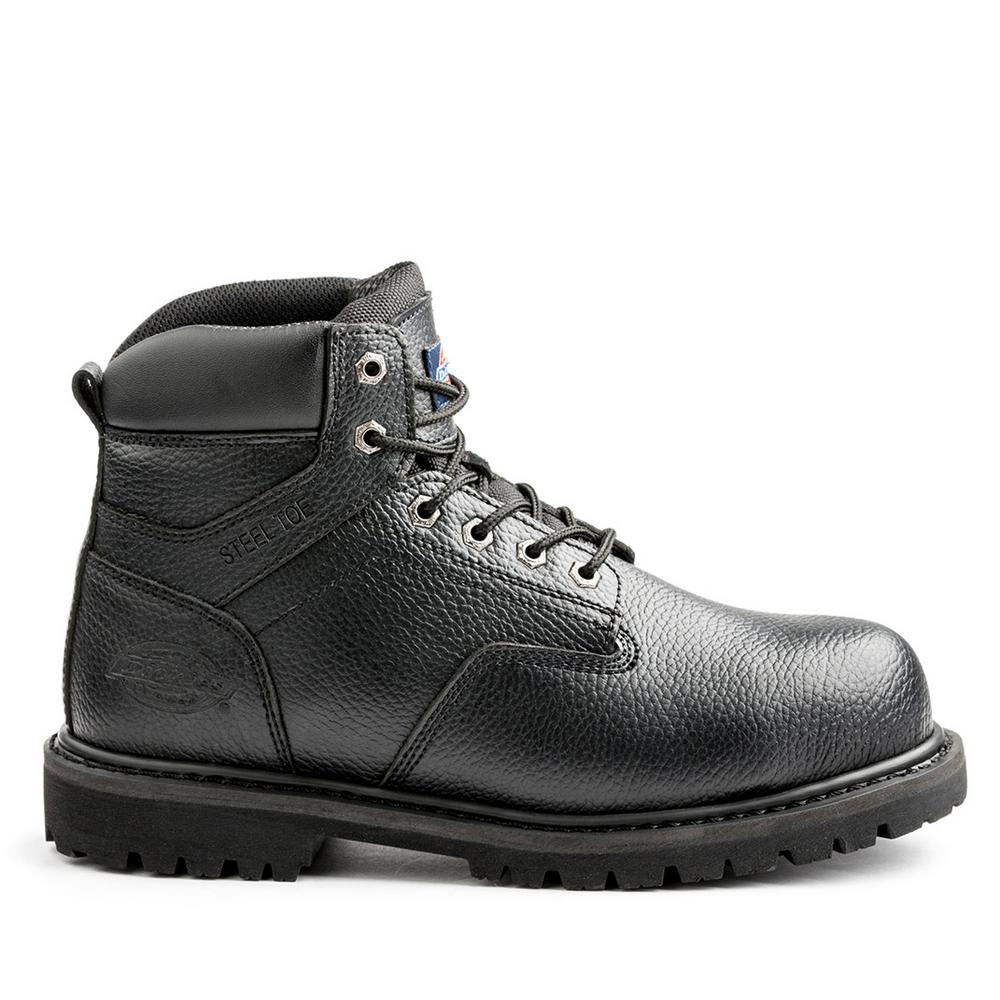 Work Boots - Steel Toe - Black Size 