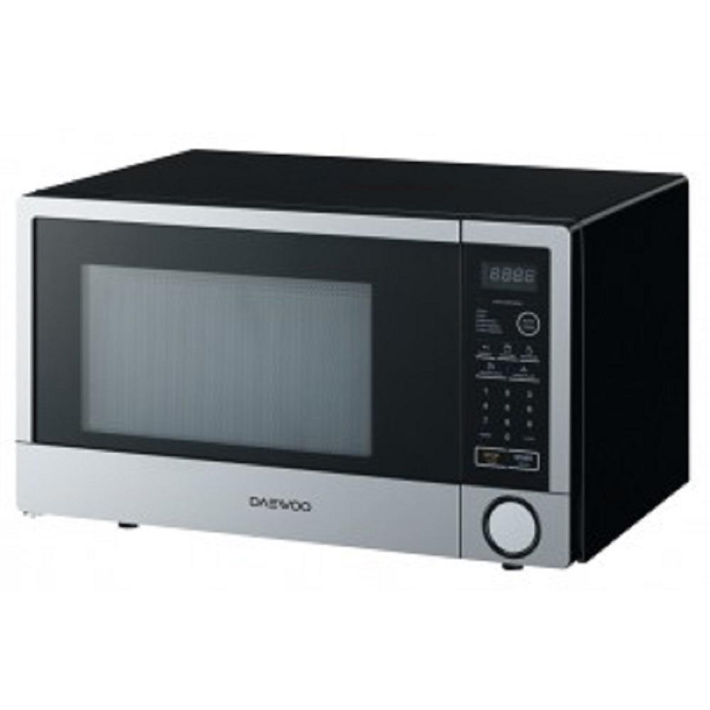 Daewoo 1 1 Cu Ft Countertop Microwave In Stainless Steel Kor