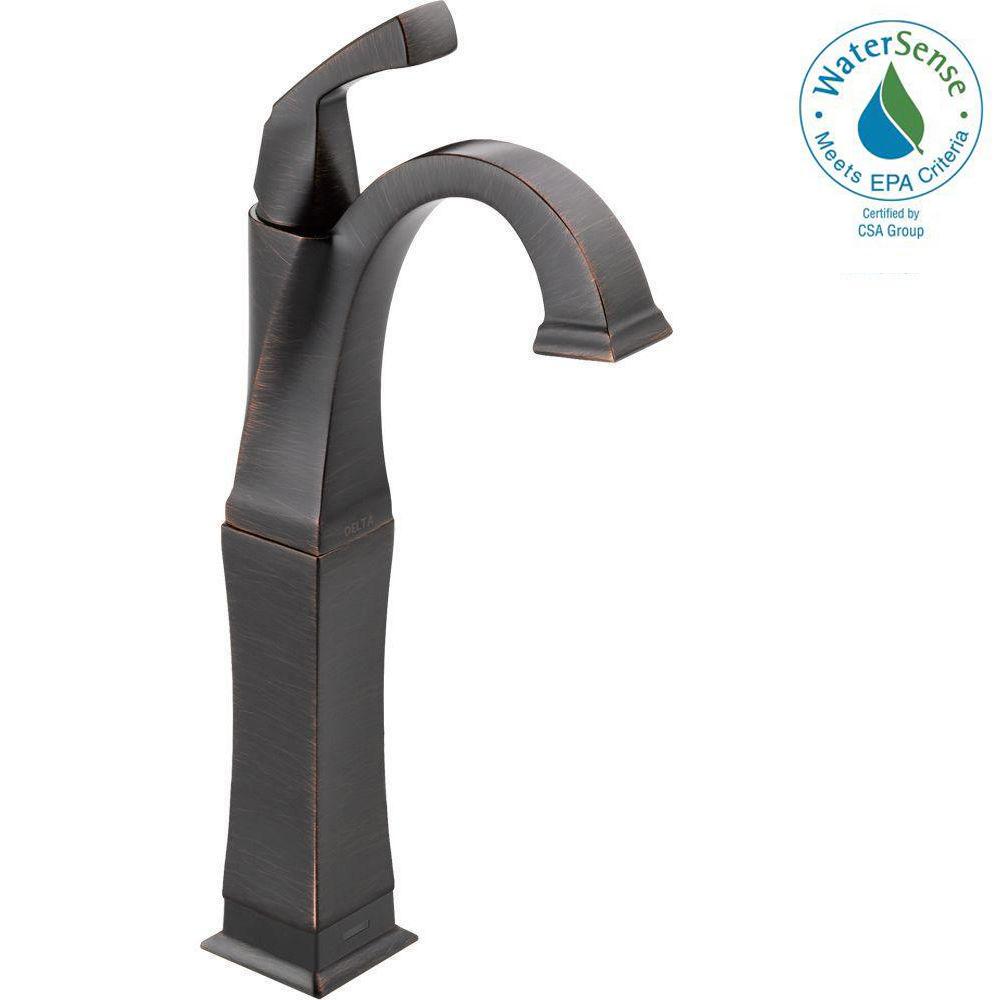Delta Dryden Single Hole SingleHandle Vessel Bathroom Faucet with