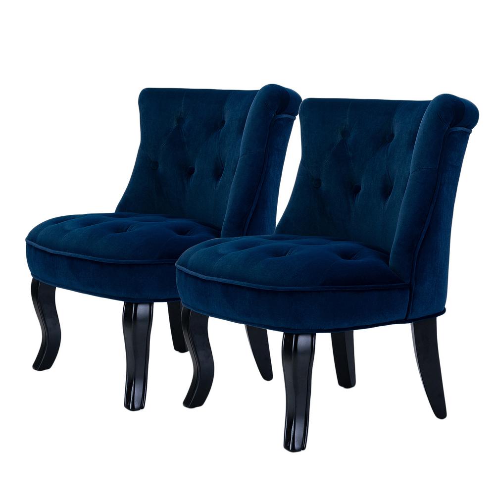 navy blue chair and a half