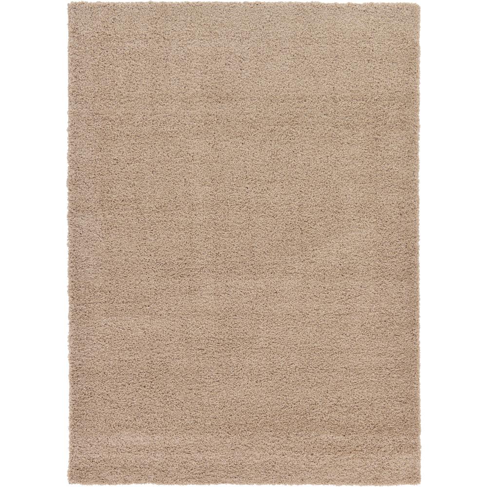 Unique Loom Solid Taupe 7 Ft X 10 Area Rug