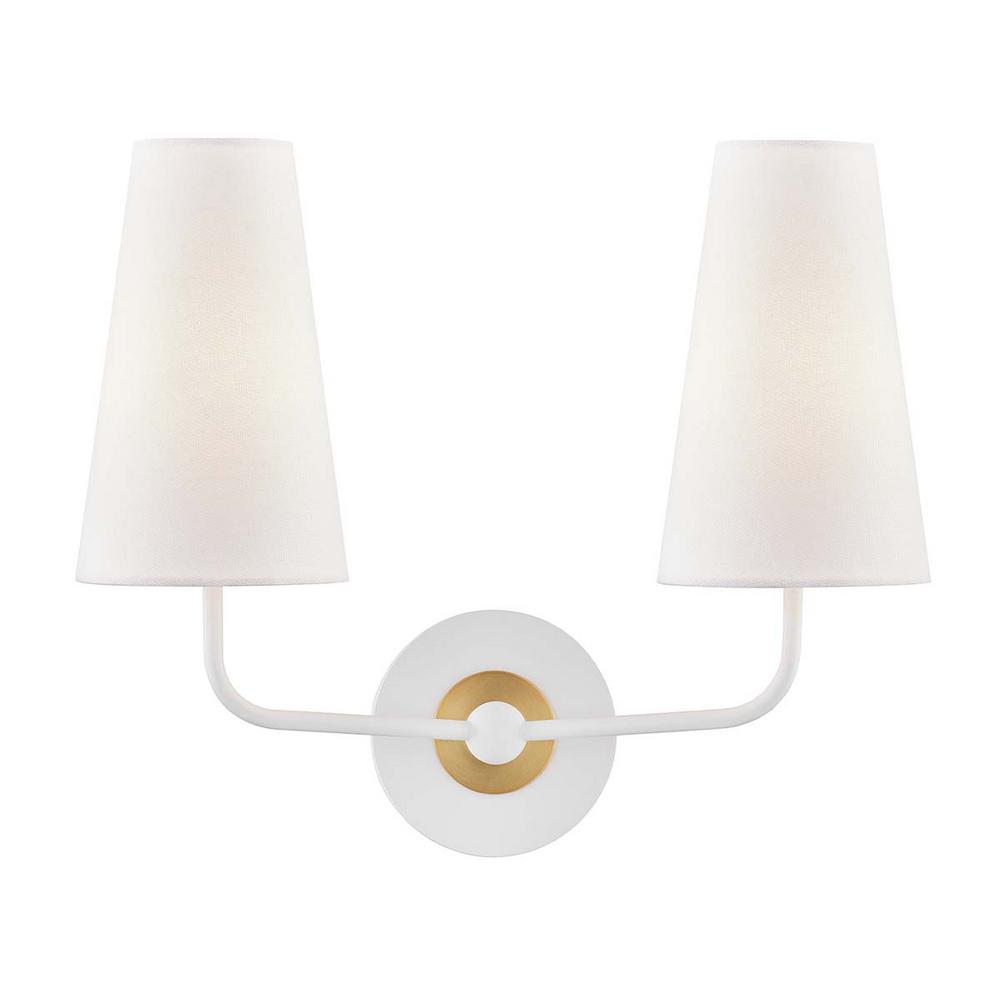 Mitzi By Hudson Valley Lighting Merri 2 Light Aged Br White Mitzi By Hudson Valley Lighting Merri 2