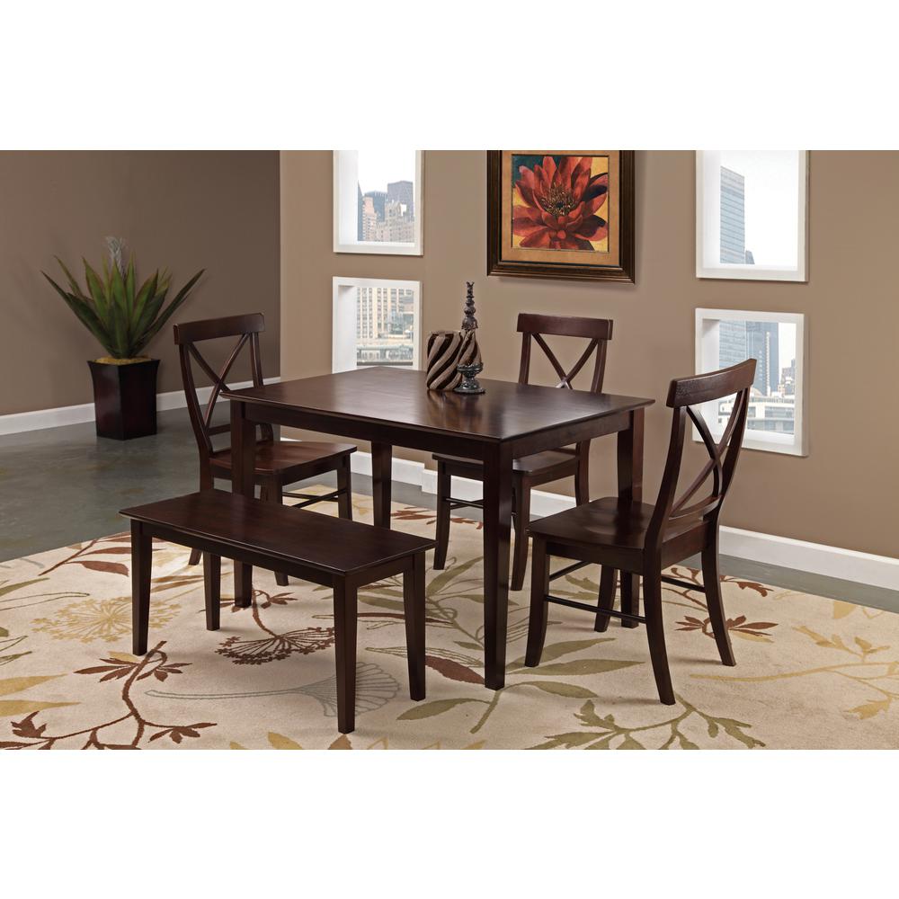 International Concepts Rich Mocha Wood X Back Dining Chair Set Of 2 International Concepts Rich Mocha Wood X Back Dining Chair Set Of 2 C15 613p The Home Depot