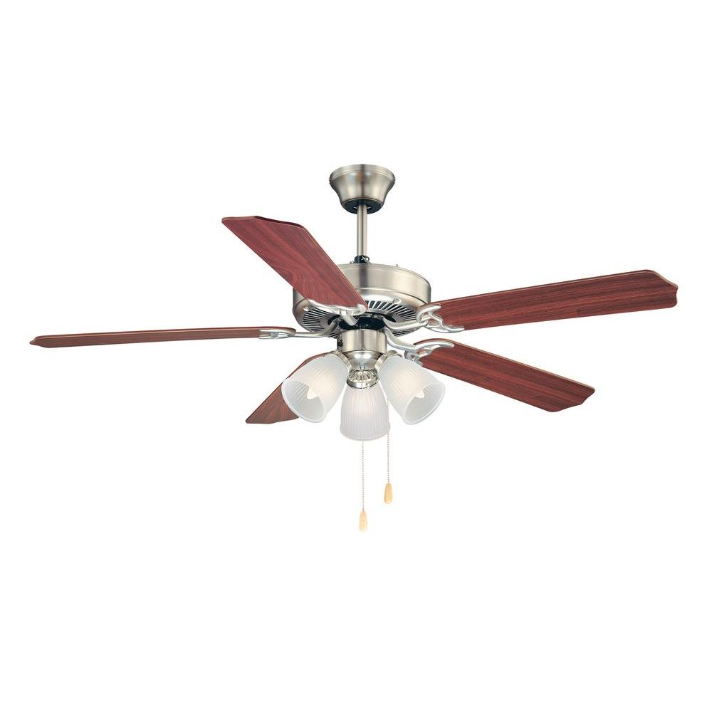 Illumine First Value 52 In Satin Nickel Ceiling Fan Cli