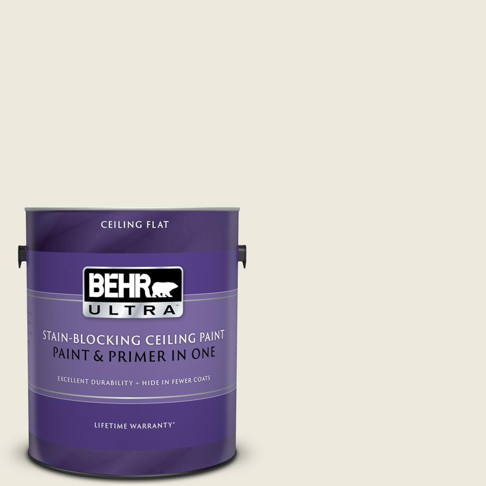 Behr Marquee 1 Gal White Ceiling Flat Interior Paint And Primer