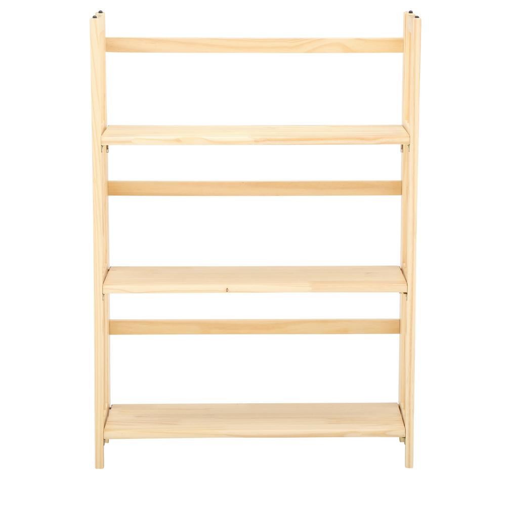 Casual Home Natural Folding Stacking Open Bookcase 330 20 The Casual Home Natural Folding Stacking Open Bookcase