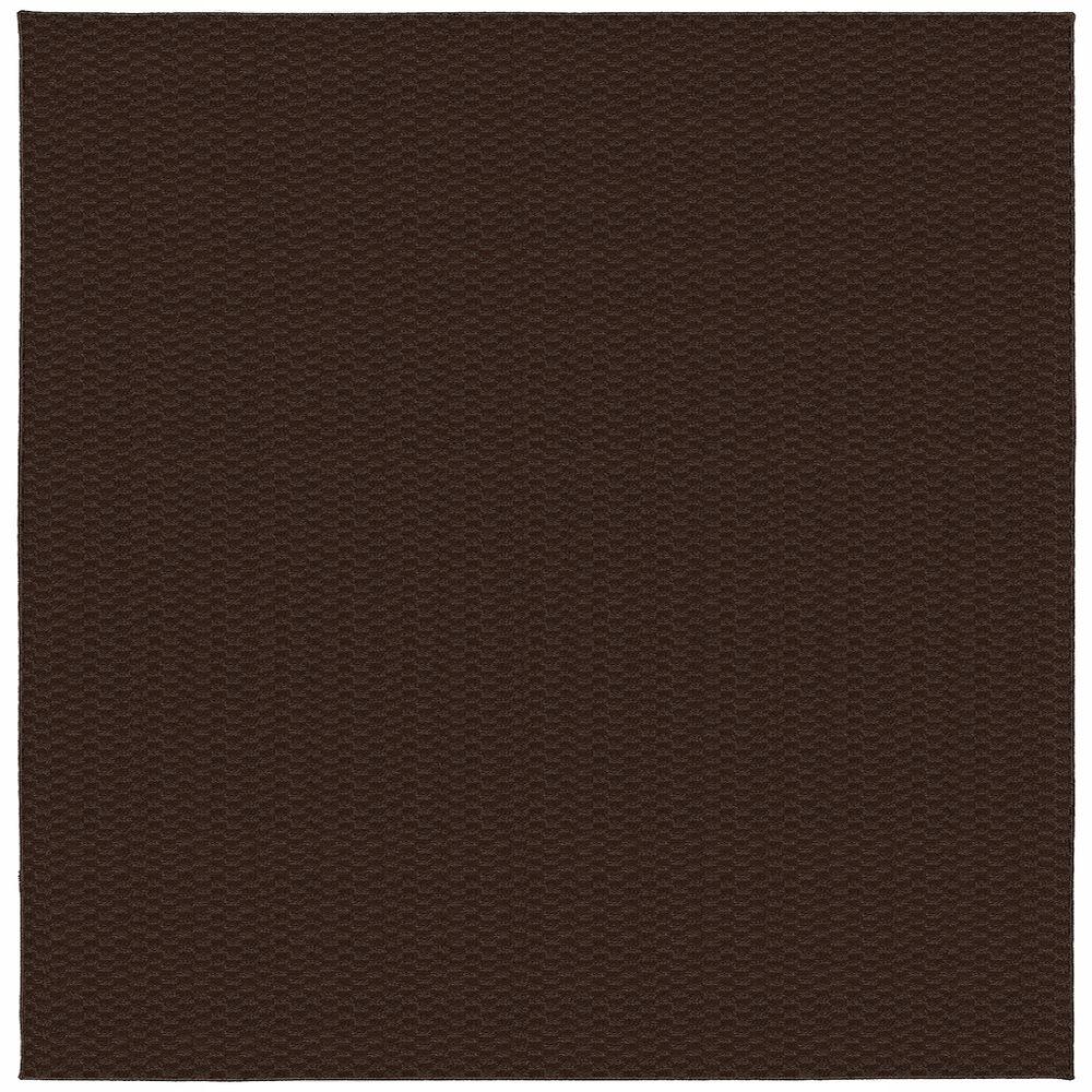 Garland Rug Medallion Chocolate 12 ft. x 12 ft. Square Area Rug-MA-00 ...