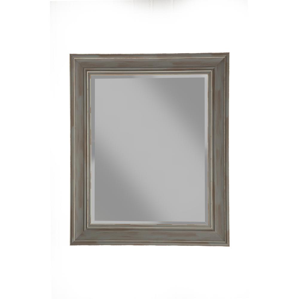 Beveled Gl Framed Martin Svensson Home Mirrors Decor Antique Grey Farmhouse Wall Mirror