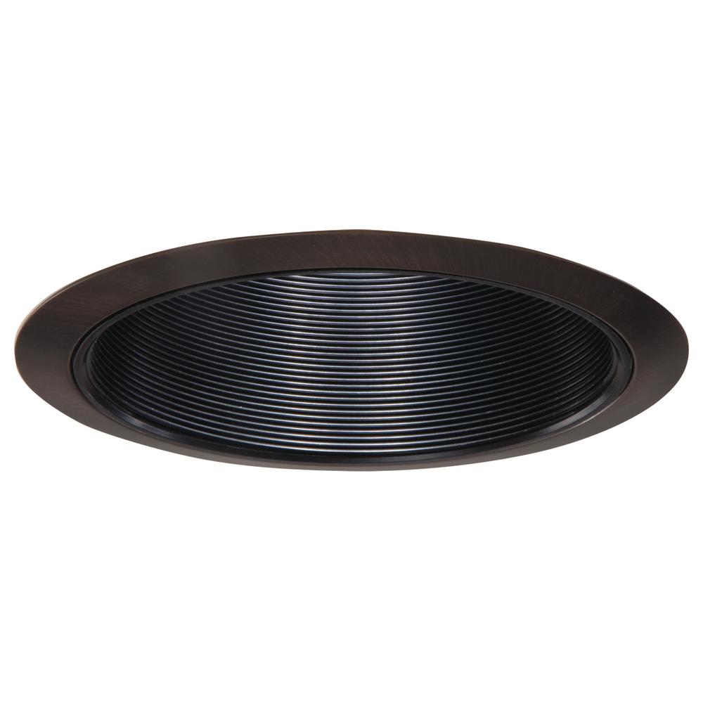 Halo 6 in. Tuscan Bronze Recessed Ceiling Light Black Coilex Baffle and