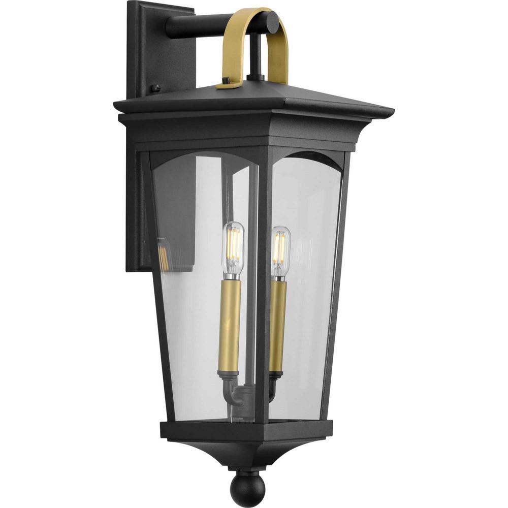 Progress Lighting Gibbes Street 2Light Black Outdoor Medium Wall