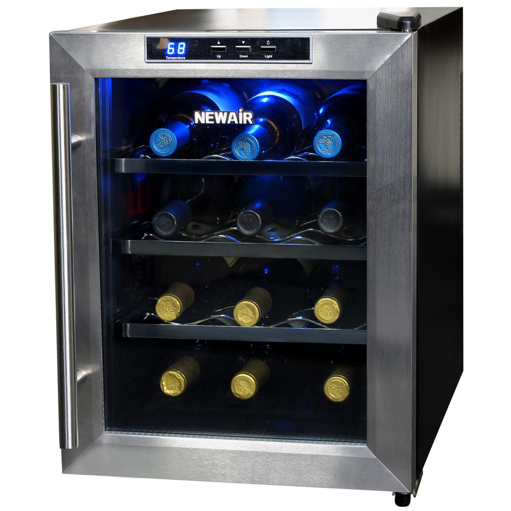 NewAir 12-Bottle Thermoelectric Wine Cooler-AW-121E - The Home Depot