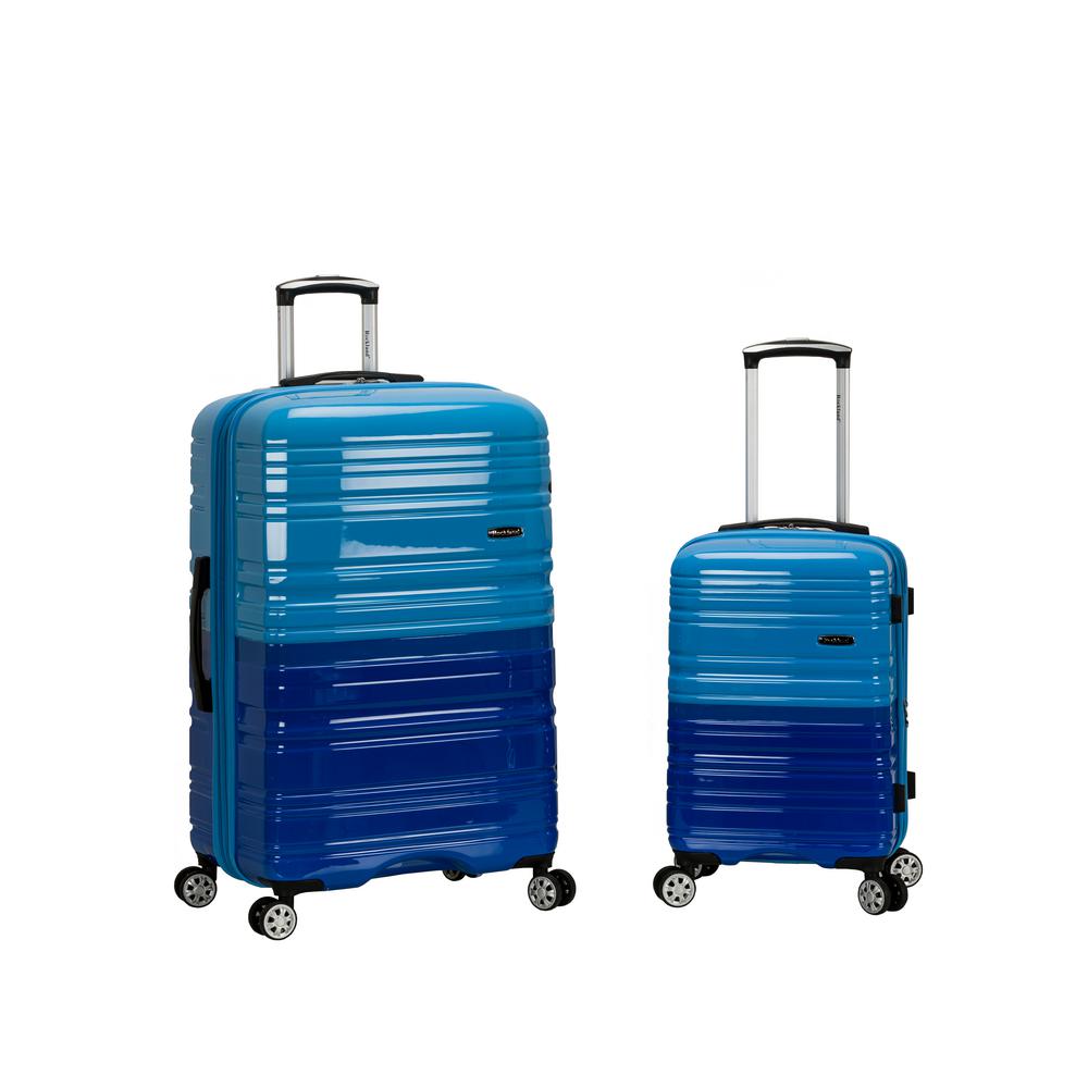 Rockland 2Tone Blue Expandable 2-Piece Hardside Spinner Luggage Set was $340.0 now $102.0 (70.0% off)
