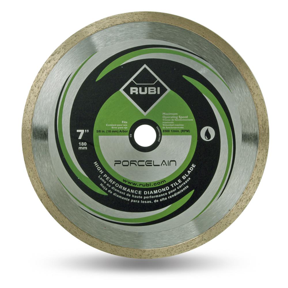 Rubi Porcelain 7 In Diamond Blade 31912 The Home Depot Porcelain 7 In Diamond Blade