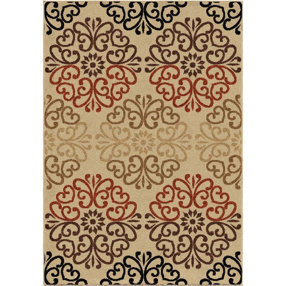 Orian Rugs Creston Multi 5 ft. 2 in. x 7 ft. 6 in. Indoor/Outdoor Area