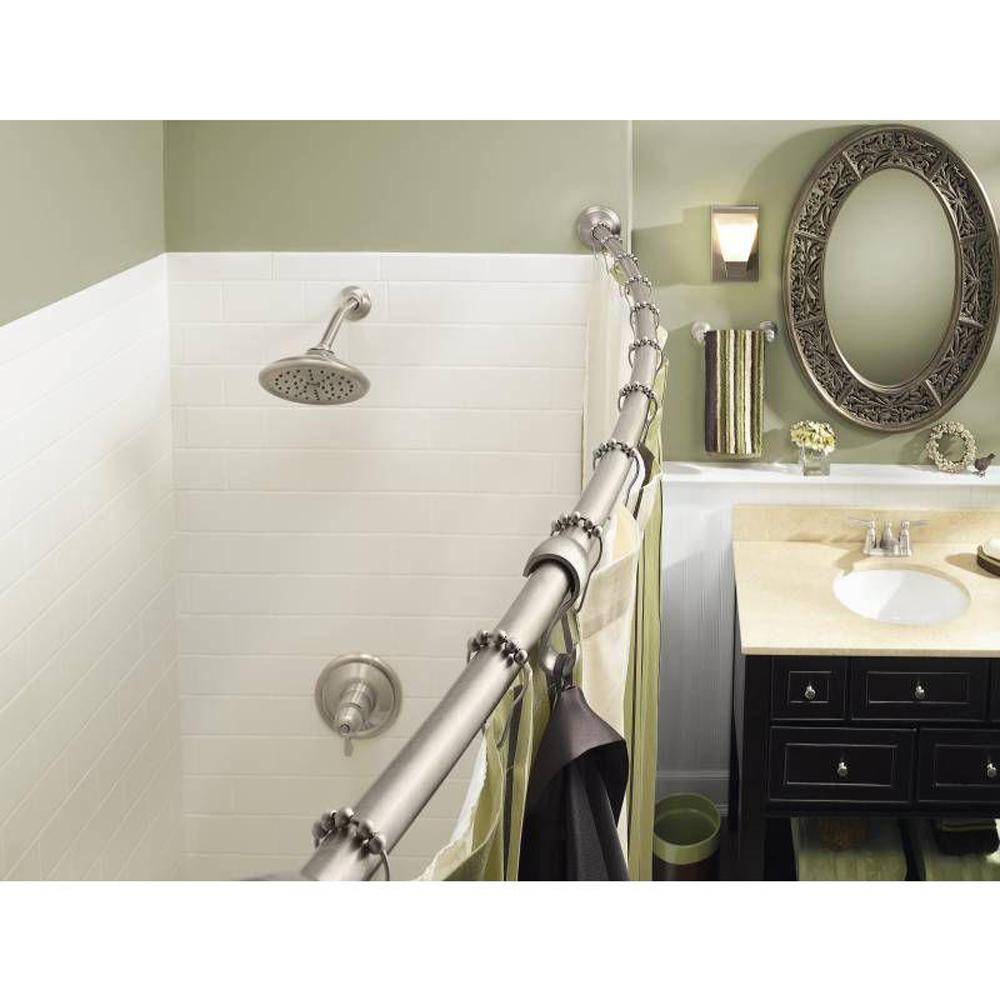 curved shower curtain rod