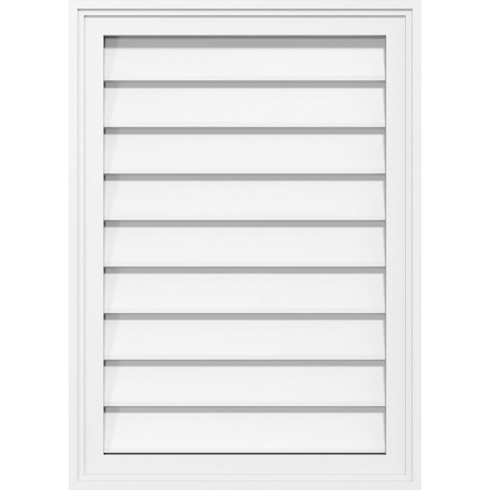 builders edge 22 in. x 34 in. half round gable vent in