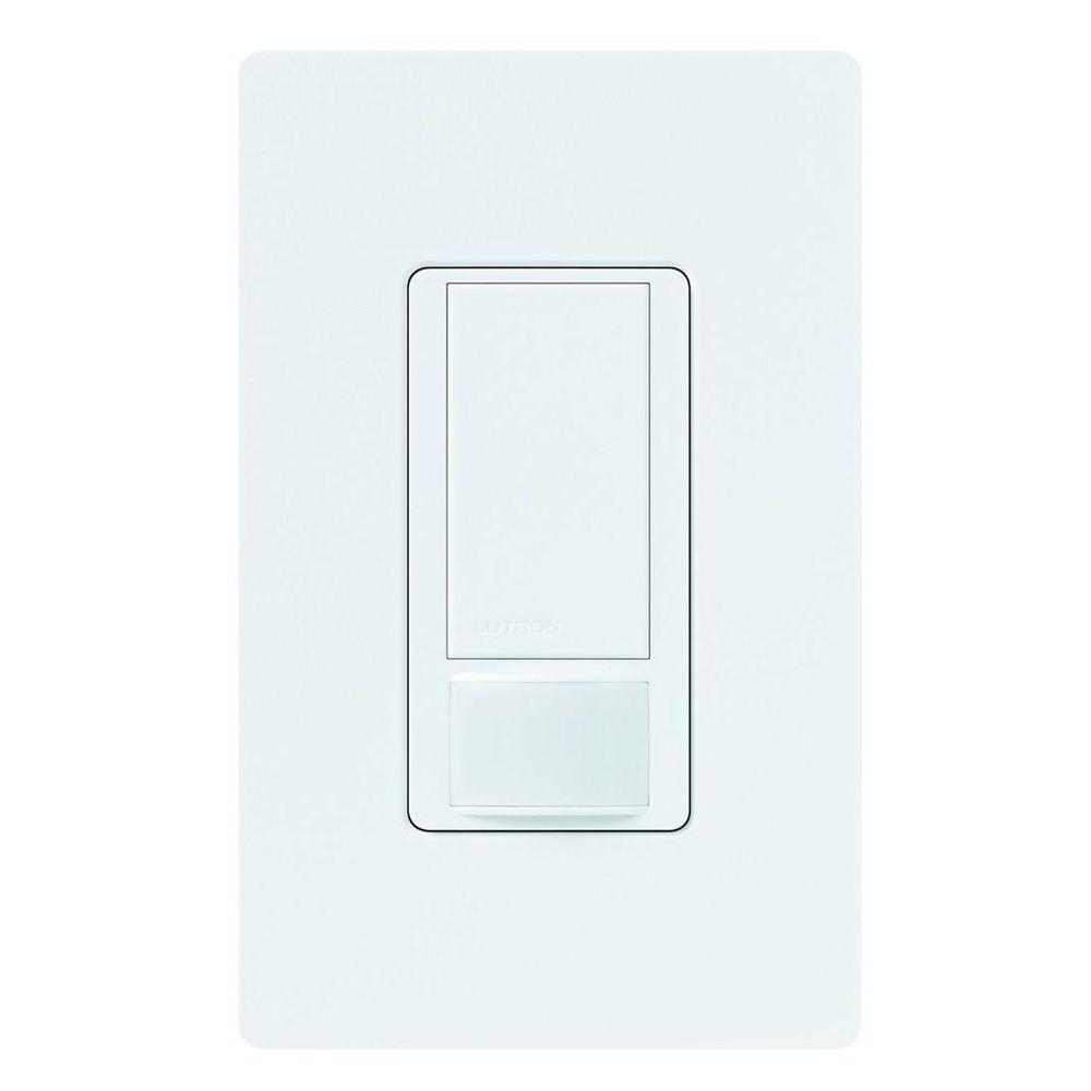 Lutron VacancyOnly Motion Sensor Switch, 2A, SinglePole, No Neutral