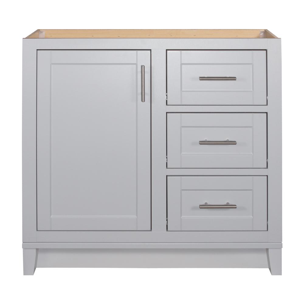 Glacier Bay Kinghurst 36 In W X 21 In D X 33 5 In H Bathroom Vanity Cabinet Only In Dove Gray Khdov36dy The Home Depot