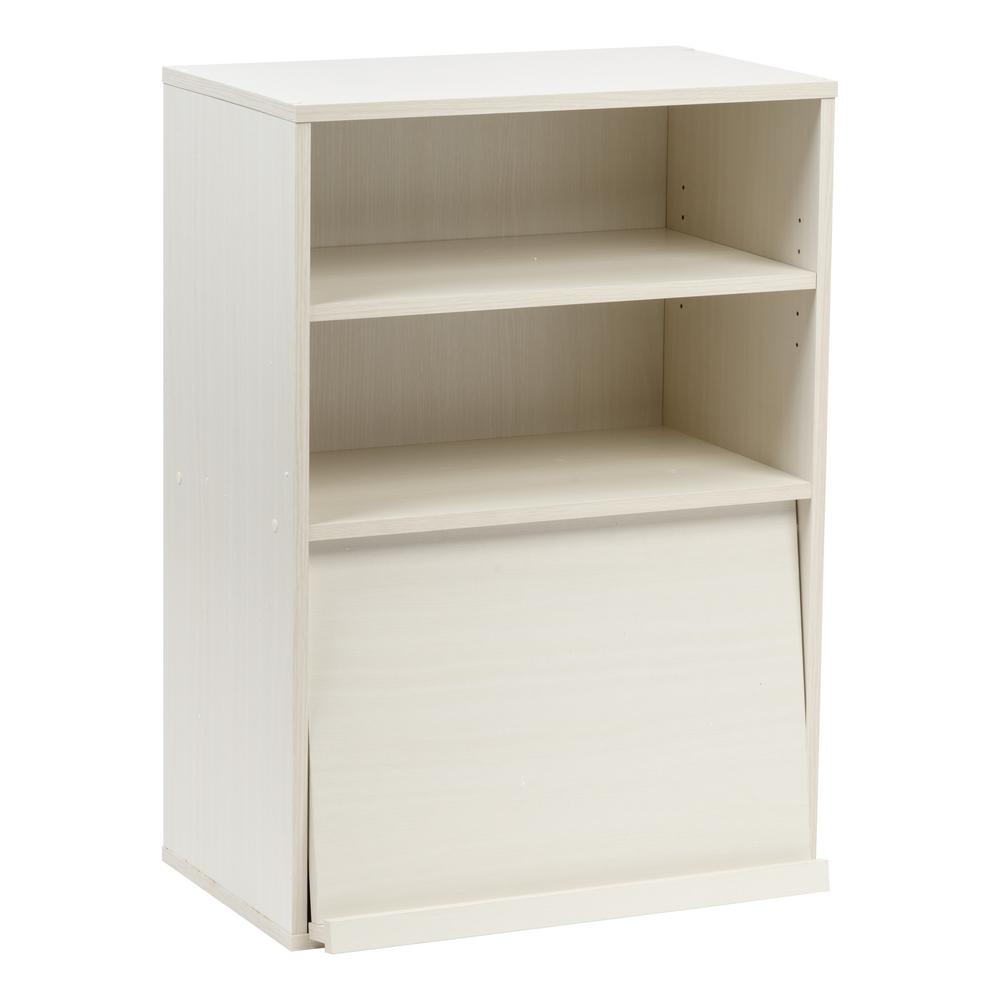Bookcase 16 1 White Bookcases Home Office Furniture The Collan Series Off White Open Wood Shelf With Pocket Door