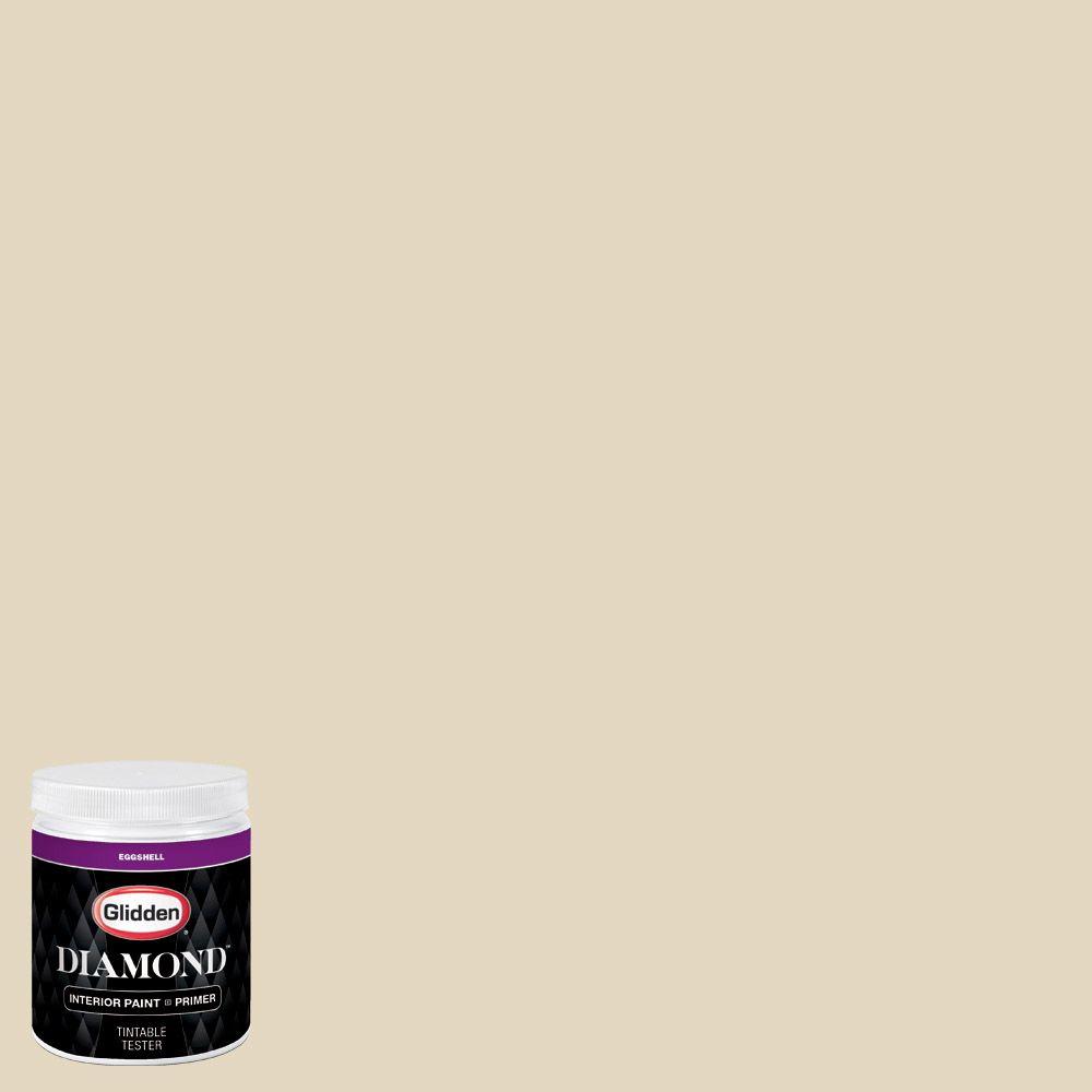 Glidden Diamond 8 oz. #HDGWN45 Navajo Sand Eggshell Interior Paint with ...