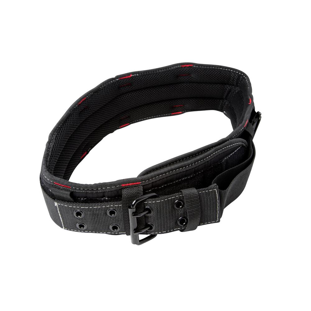 Work Belt Black 5in Padded Padded Canvas Nylon Construction Durable