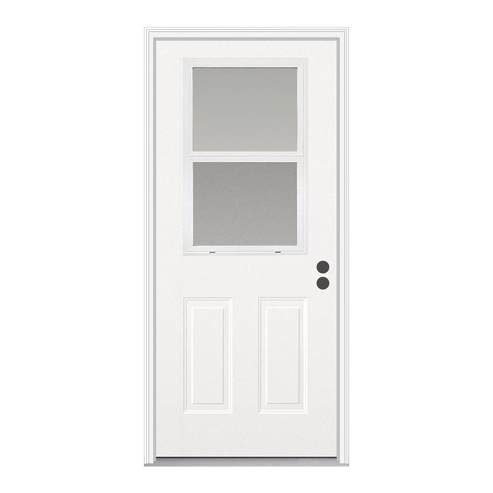 Jeld Wen 36 In X 80 Venting 1 2 Lite Primed Steel Prehung Jeld Wen 36 In X 80 Venting 1 2 Lite Primed