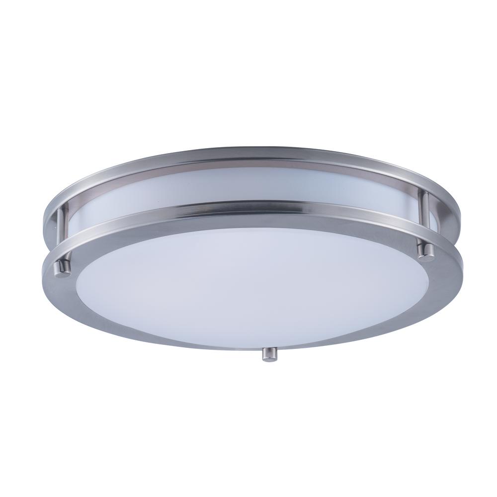 Maxim Lighting Linear 1 Light 15 Watt Satin Nickel Integrated Led Flush Mount