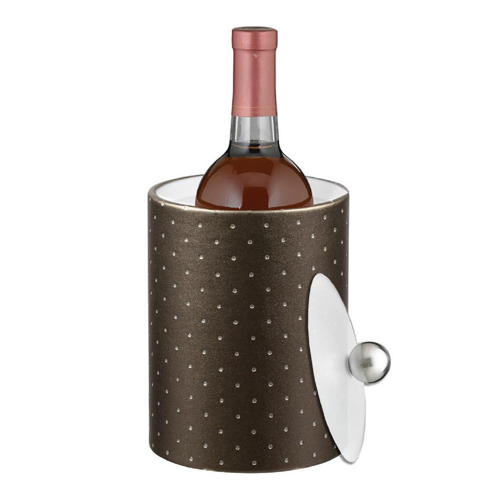 Kraftware Contempo 2 Qt. White Tall Ice Bucket with Thick Lucite Lid