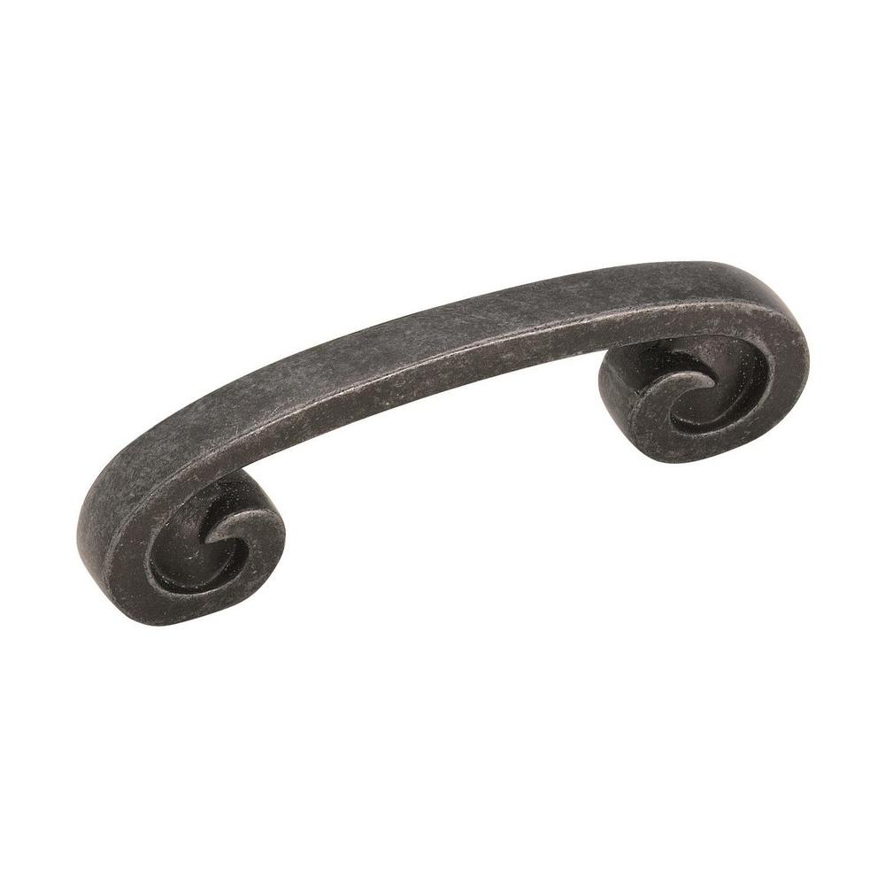 Amerock Swirl Z 3 In 76 Mm Wrought Iron Dark Cabinet Drawer Pull Amerock Swirl Z 3 In 76 Mm Wrought Iron Dark Cabinet Drawer Pull