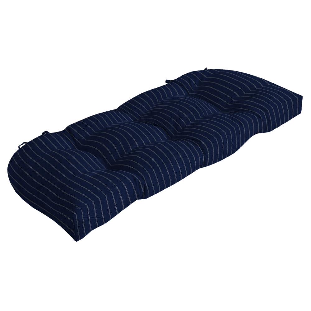 navy blue bench cushion