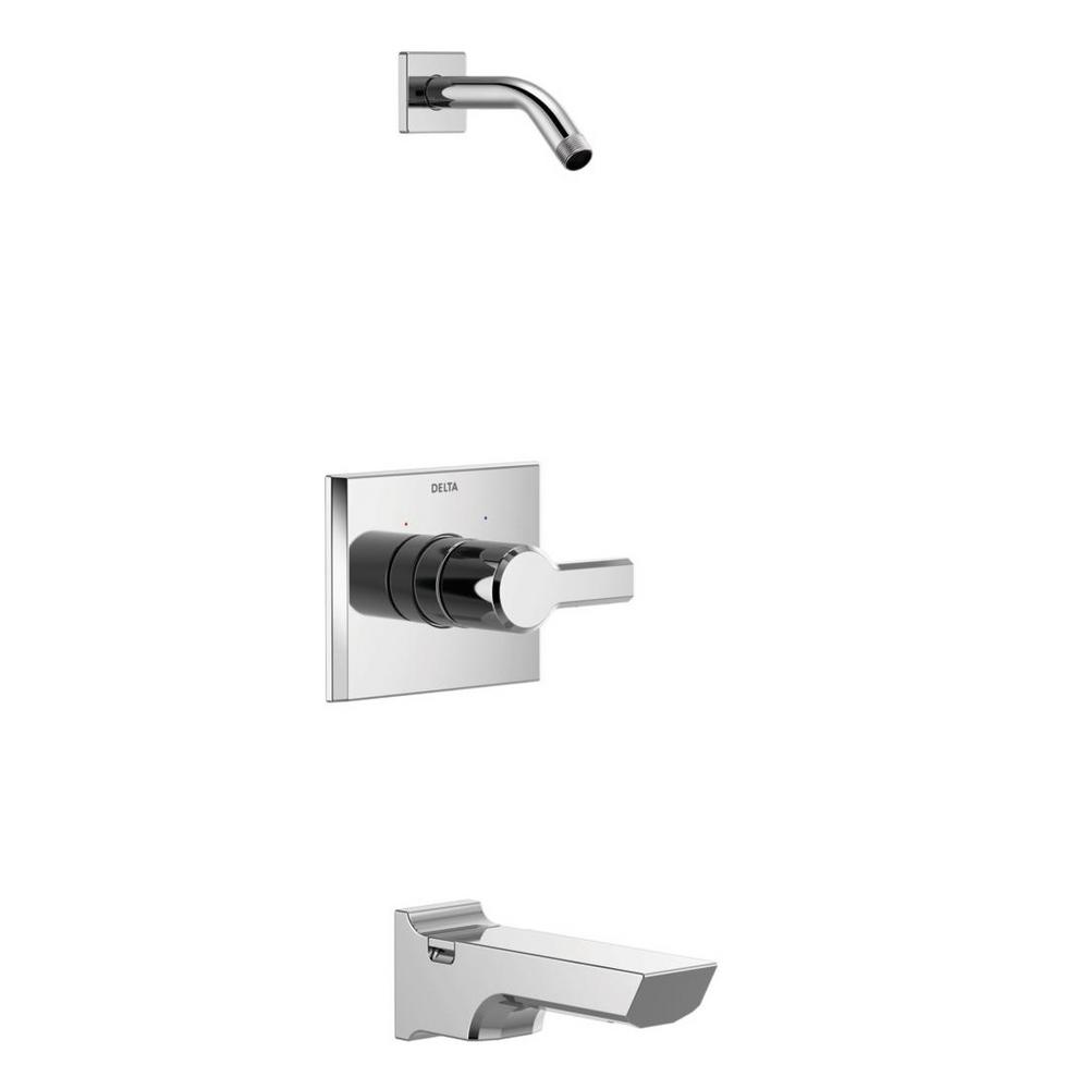 Delta Pivotal 1Handle WallMount Tub and Shower Trim Kit in Chrome
